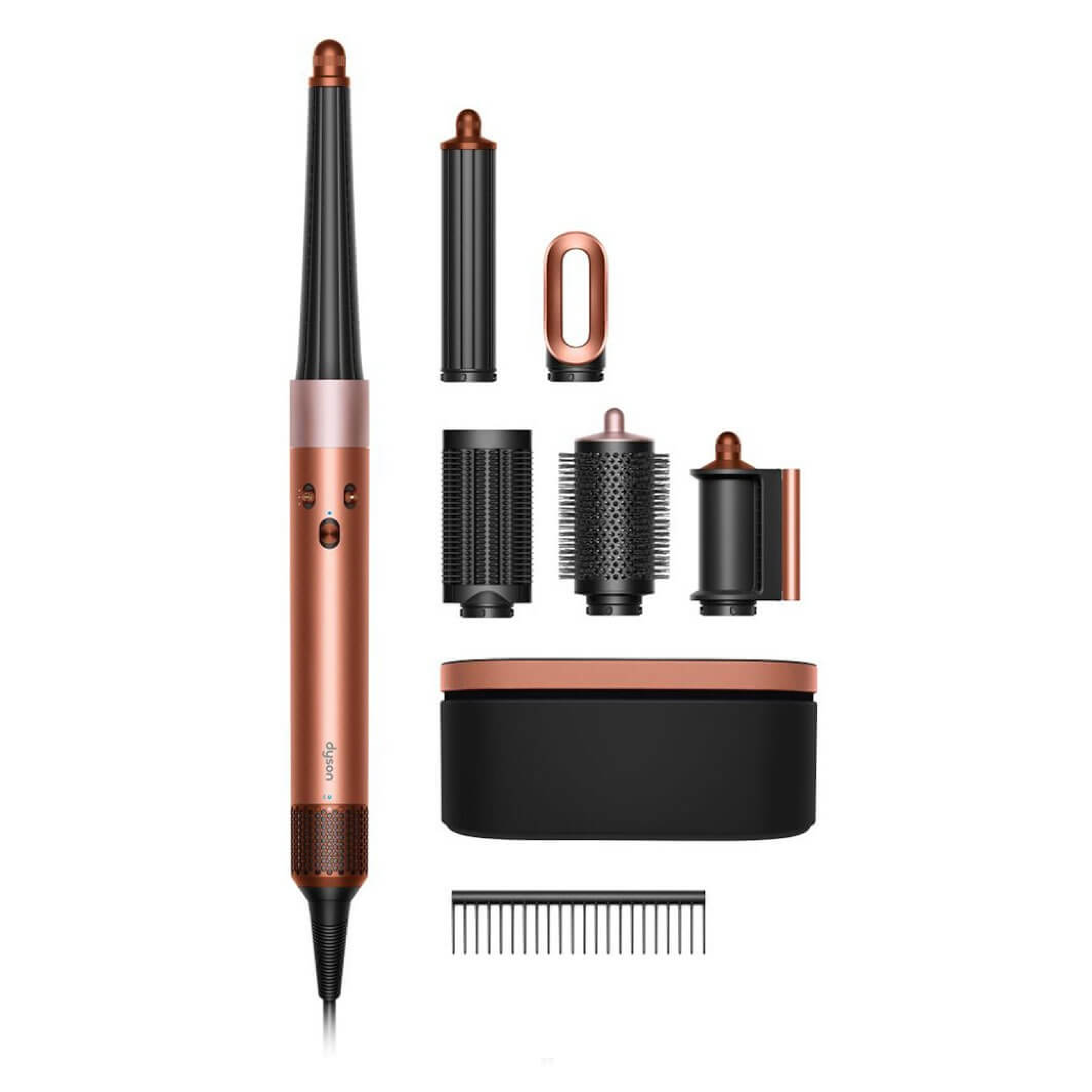 Фото Стайлер Dyson Airwrap ID HS08 Complete Long, Amber Silk На фото изображено Стайлер Dyson Airwrap ID HS08 Complete Long, Amber Silk