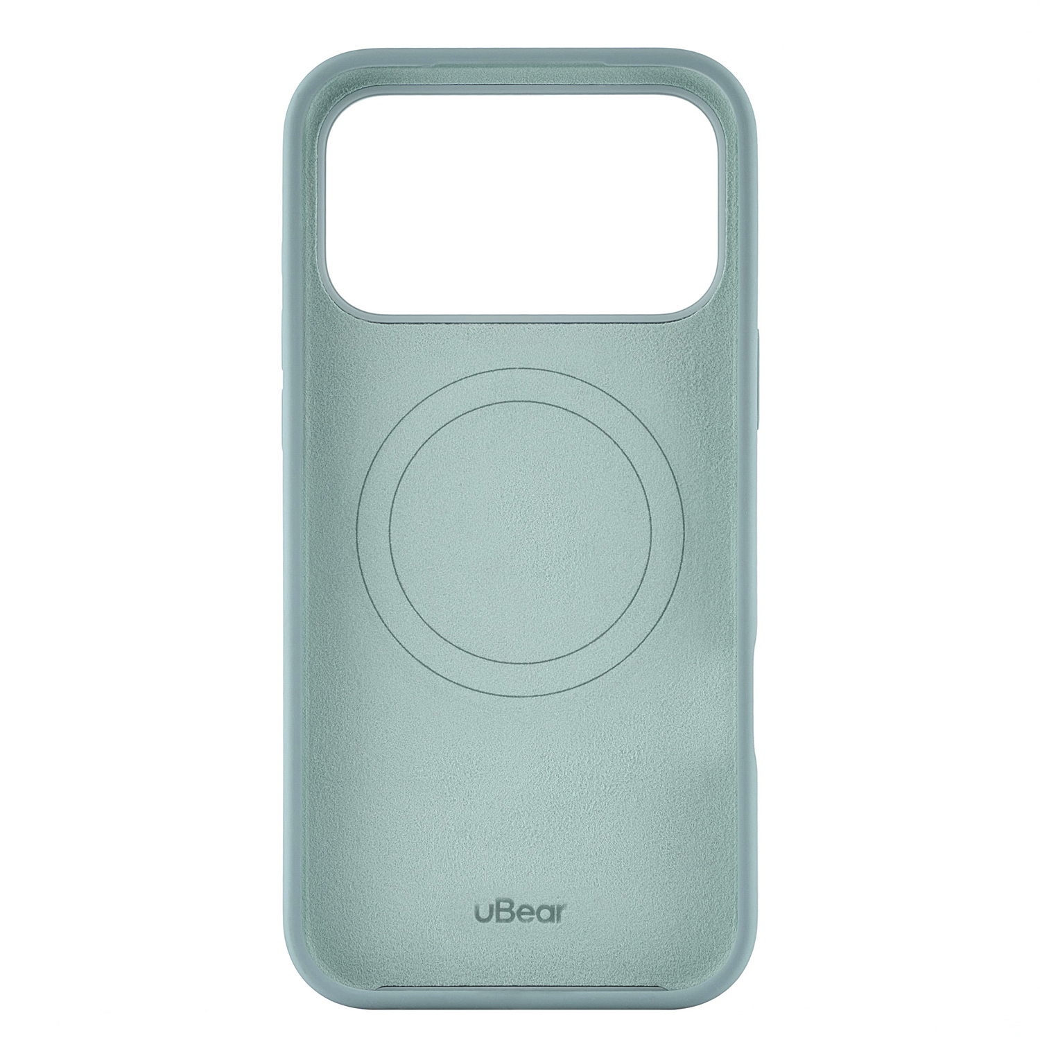 На фото изображено Чехол защитный uBear Touch Mag Case для iPhone 17 Pro Max, MagSafe, холодная мята