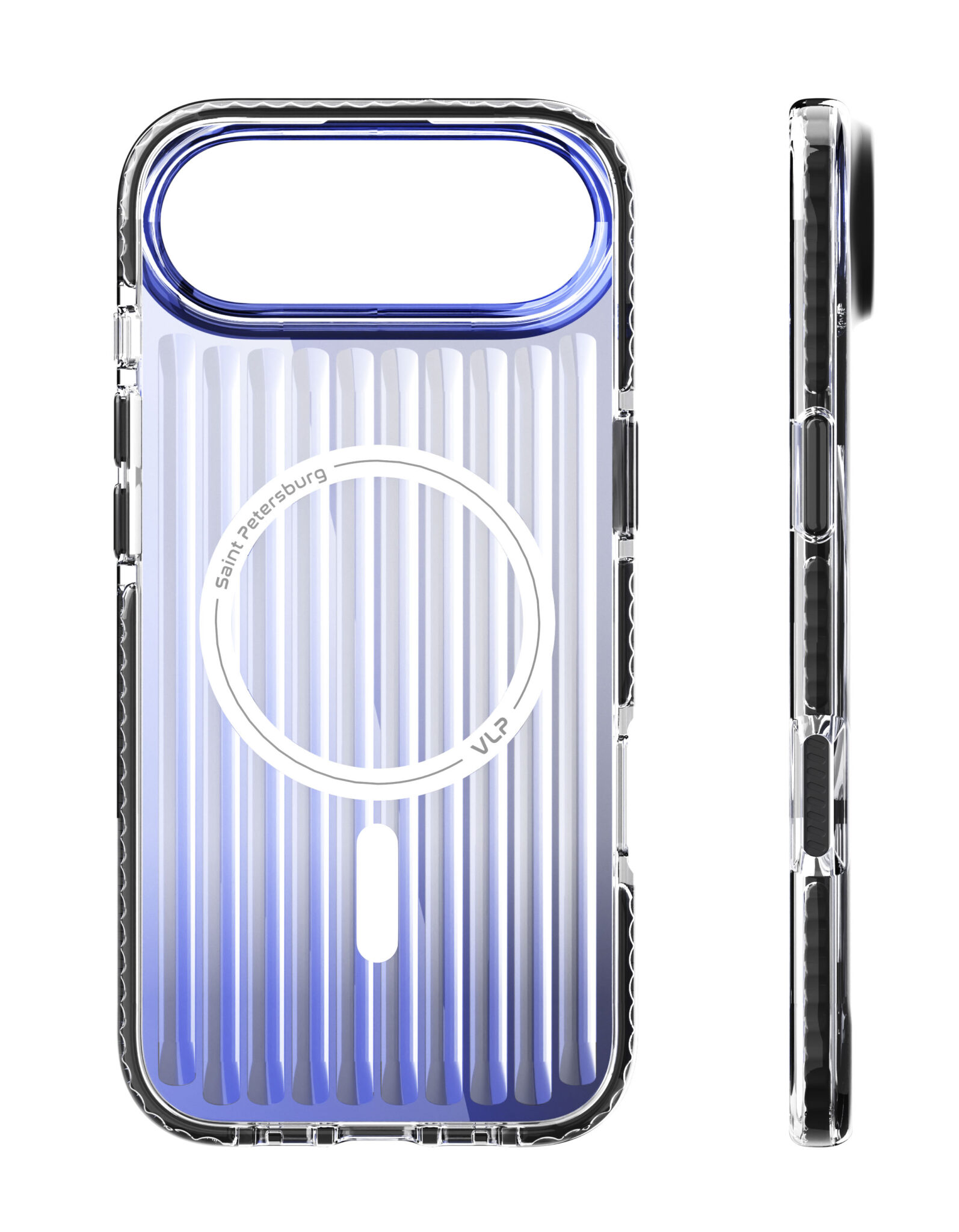 На фото изображено Чехол защитный VLP Pulse Case с MagSafe для iPhone Air, черный